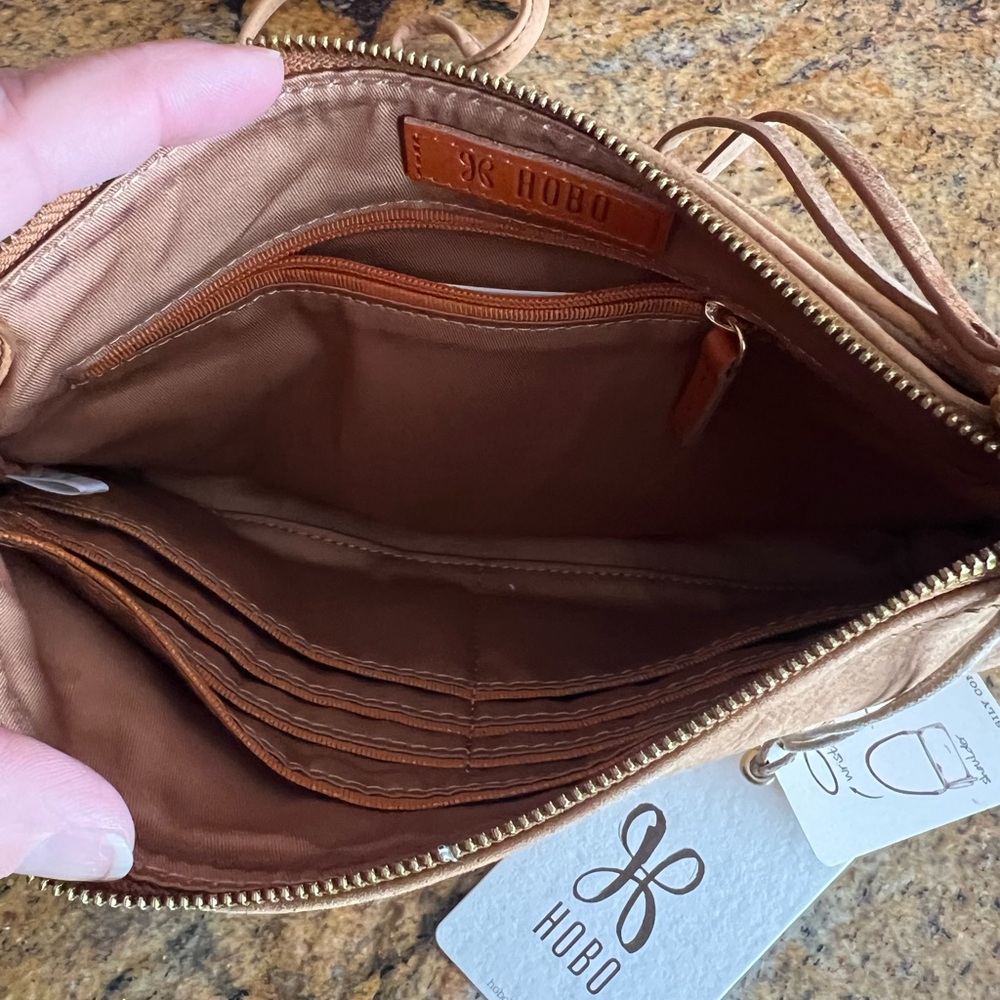 HOBO Women's Brown Leather Hobo Bag